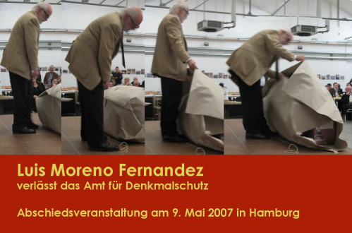 Luis Moreno vom Denkmalschutzamt in Hamburg verabschiedet